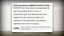 A vendre - appartement - AMBERIEU EN BUGEY (01500) - 4 pièces - 82m²