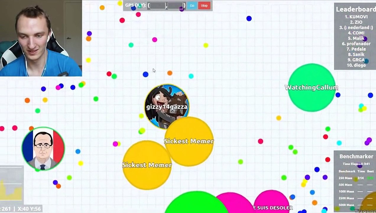 GIZZY CUSTOM SKINS!  Modded Agario (Agar.io)