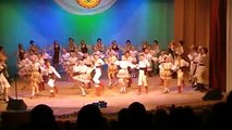 Folk dance of Moldova, performed by Ukrainian children. Lutsk, Ukraine