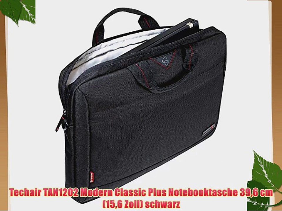 Techair TAN1202 Modern Classic Plus Notebooktasche 396 cm (156 Zoll) schwarz