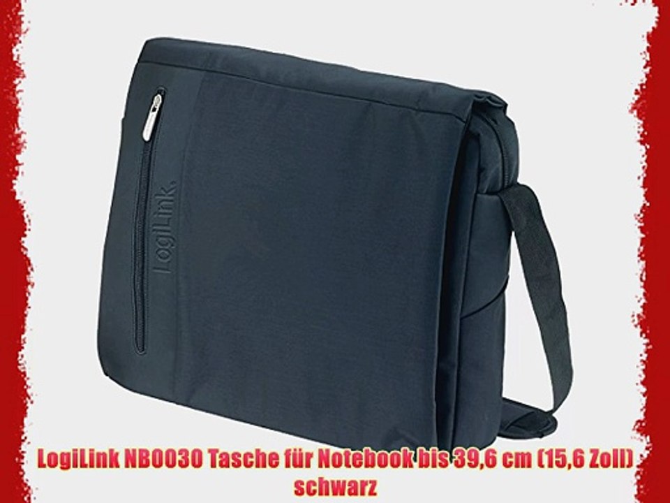 LogiLink NB0030 Tasche f?r Notebook bis 396 cm (156 Zoll) schwarz