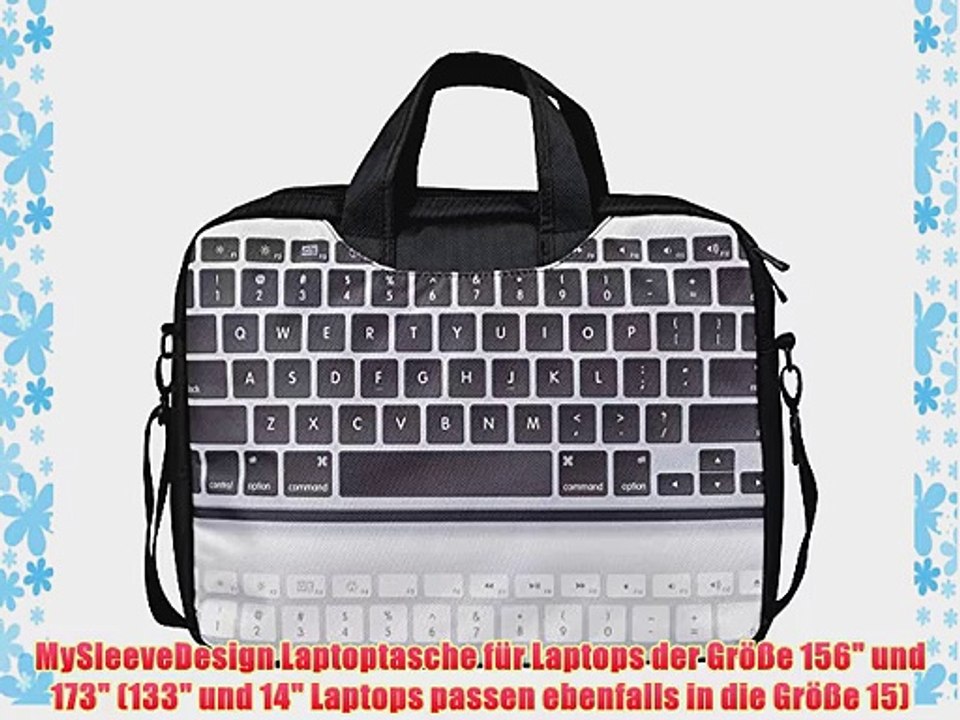 MySleeveDesign Laptoptasche Notebooktasche mit Tragegurt f?r 133 Zoll / 14 Zoll / 156 Zoll