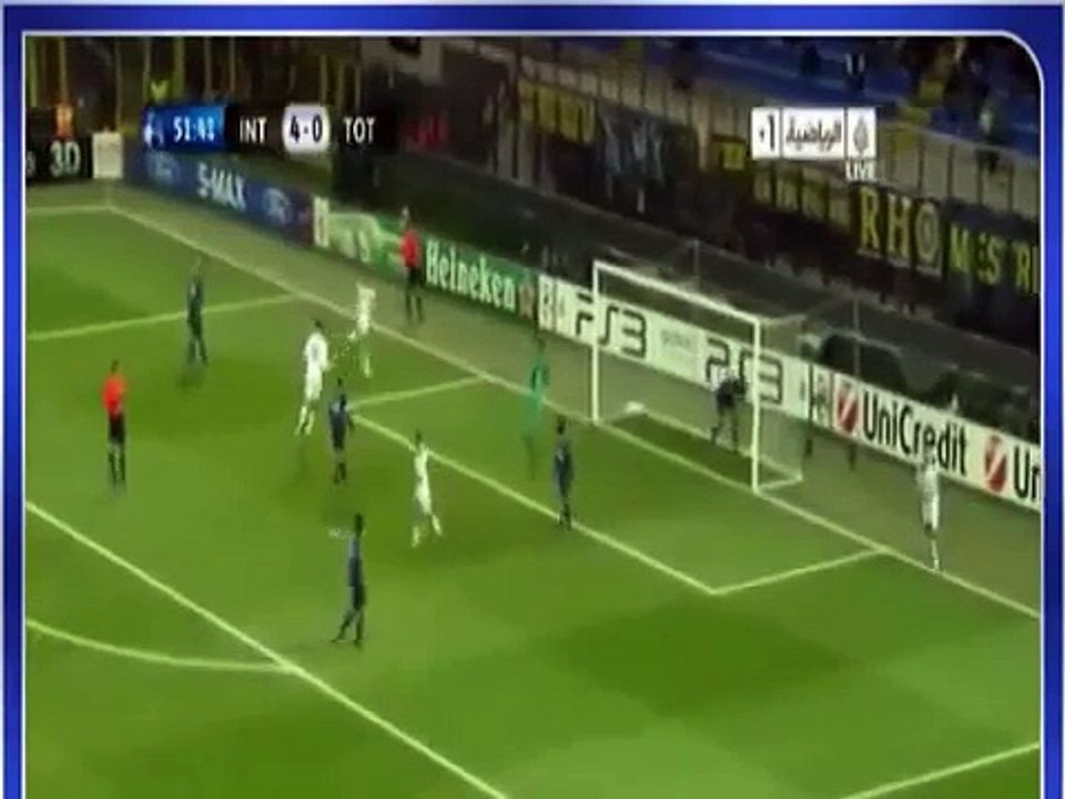 هاتريك غاريث بيل على انتر ميلان 2010 - حفيظ دراجي