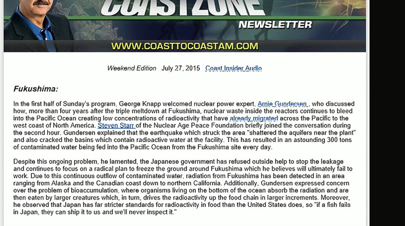 Fukushima -- Solar Power -- Today in Strangeness (July 27, 2015 )