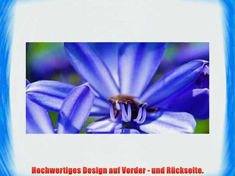 Blumen 10086 Blaue Blume Wasserfest Neopren Weich Zip Geh?use Computer Sleeve Laptop Tasche
