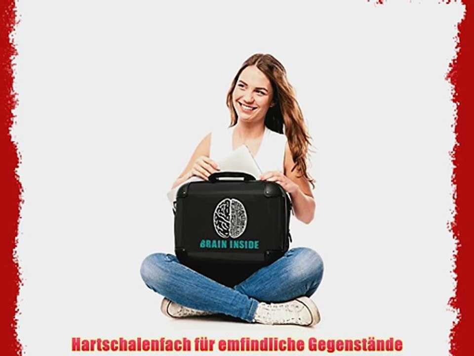 BLNbag by Hauptstadtkoffer - Laptoptasche Design: Brain inside in Schwarz