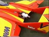 rc stunt plane, helicopter and jet do tricks and crash.