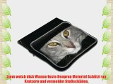 Katzen 10057 Graue Katze Wasserfest Neopren Weich Zip Geh?use Computer Sleeve Laptop Tasche