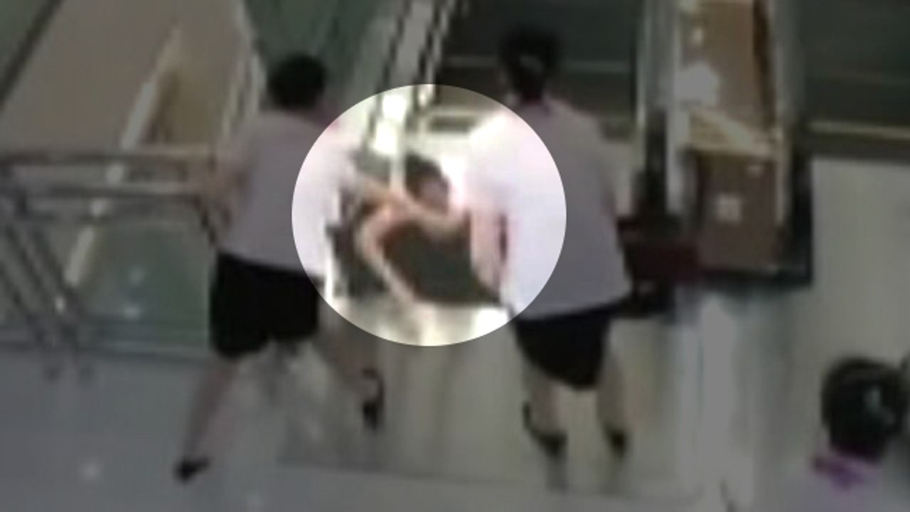 Horrific Escalator Accident - Woman Dies After Being 'Swallowed' By Escalator