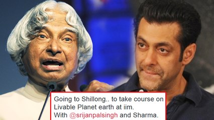 Salman Khan Posts Last Tweet Of APJ Abdul Kalam