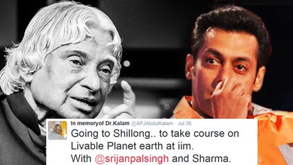 Salman Khan Posts Last Tweet Of APJ Abdul Kalam