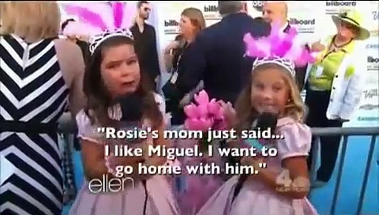 Sophia Grace & Rosie At Billboard Awards (Ellen Show)