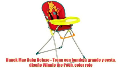 Hauck Mac Baby Deluxe - Trona con bandeja grande y cesta diseño Winnie the Pooh color rojo