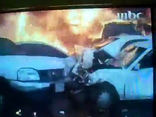 قناة العربية حادث سير كبير على طريق ابوظبي يوم 11-3-2008