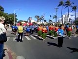 Aloha Festival Parade; Waianae Marching Band: STEP OFF