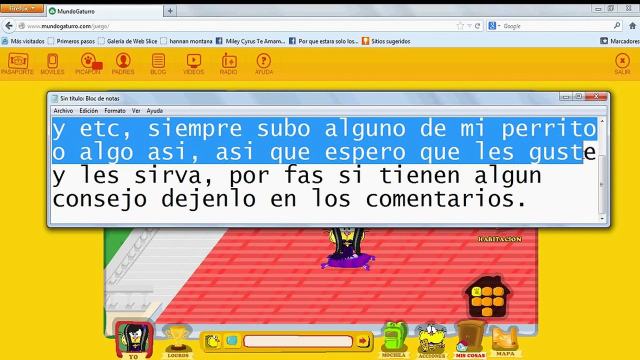 Como conseguir el lapiz y la alfombra-mundo gaturro-2013