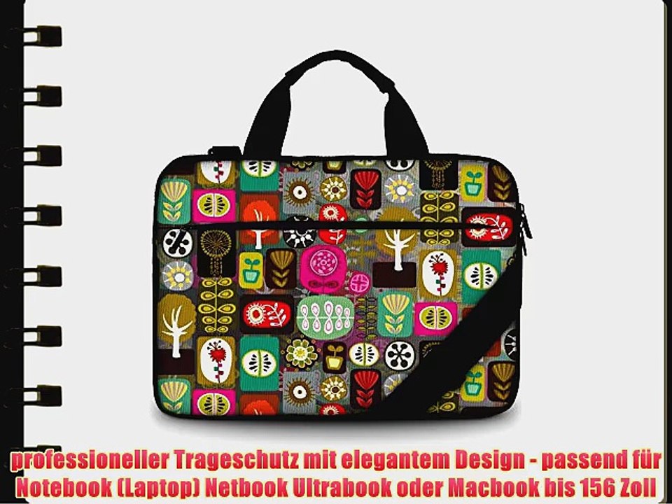 Luxburg? Design gepolsterte Business- / Laptoptasche Notebooktasche bis 173 Zoll mit Schultergurt