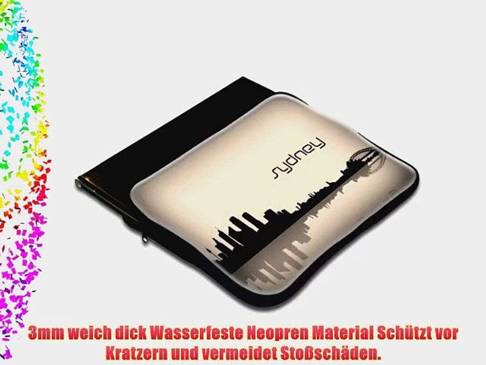 Voyage Sydney Australia Wasserfest Neopren Weich Zip Geh?use Computer Sleeve Laptop Tasche