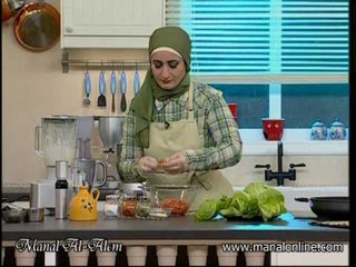 سلطة سيزر مع الروبيان2 - منال العالم