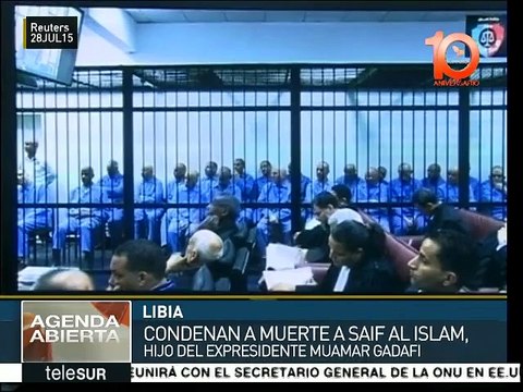 Libia: condenan a muerte al hijo mayor de Muamar Gadafi