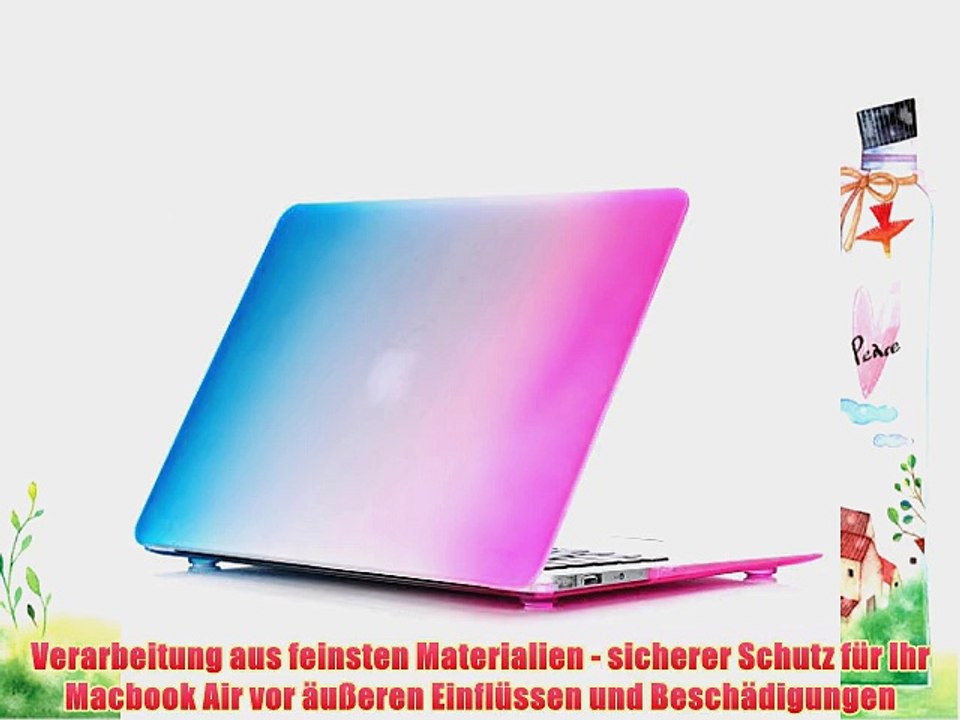 iProtect Notebook Schutzh?lle f?r das neue Apple Macbook Air 11'' Rainbow Regenbogen Design