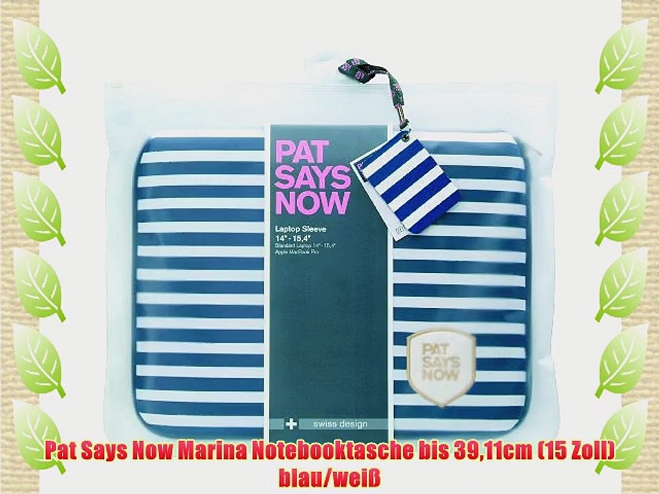 Pat Says Now Marina Notebooktasche bis 3911cm (15 Zoll) blau/wei?
