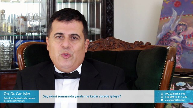 Saç ekimi sonrasında yaralar ne kadar sürede iyileşir? - Op. Dr. Can İşler
