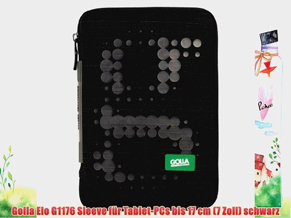 Golla Elo G1176 Sleeve f?r Tablet-PCs bis 17 cm (7 Zoll) schwarz
