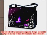 Luxburg? Design Messenger Bag Notebooktasche Umh?ngetasche f?r 156 Zoll Motiv: Schmetterlinge