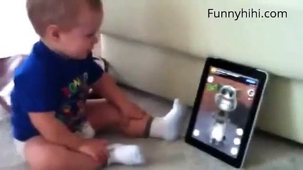 Funny cat videos   Funny baby and cat   Baby talks with cat Tom   Funny Cats Compilation