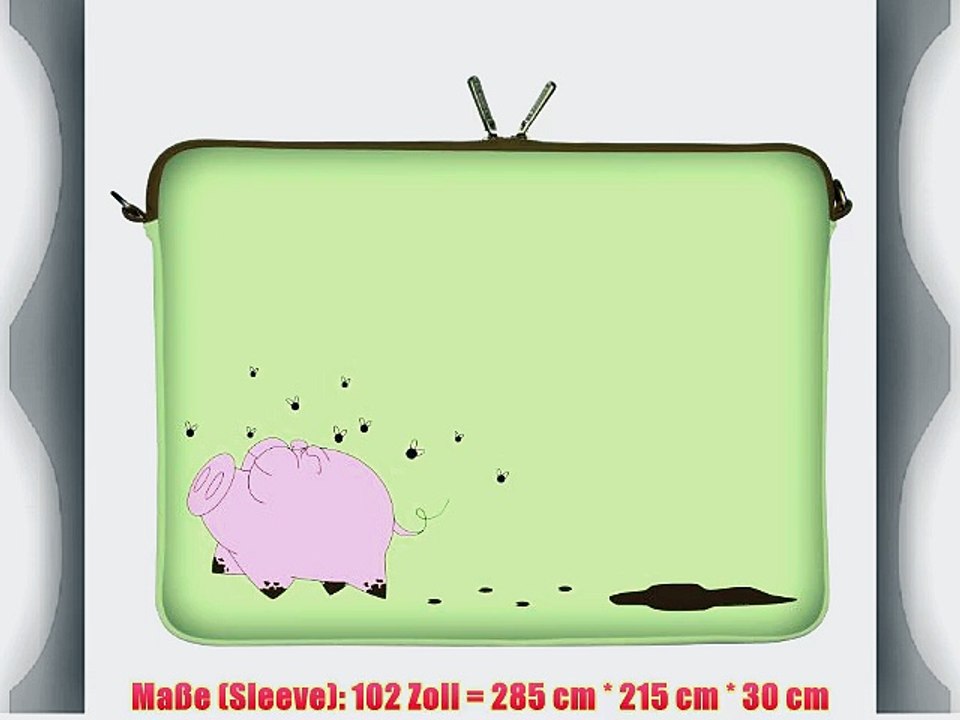 Digittrade LS158-10 Happy Piggy Designer Neopren Netbook Sleeve bis 259 cm (102 Zoll)