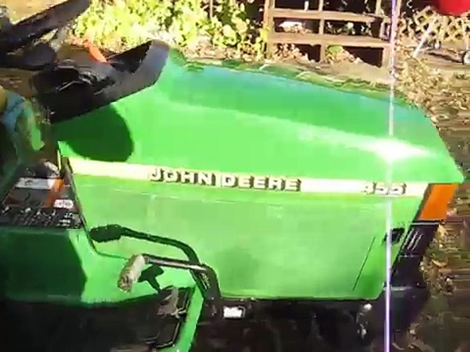John Deere 455 diesel start up