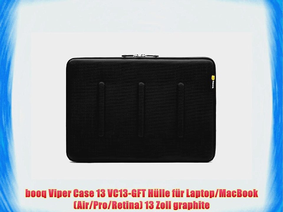 booq Viper Case 13 VC13-GFT H?lle f?r Laptop/MacBook (Air/Pro/Retina) 13 Zoll graphite