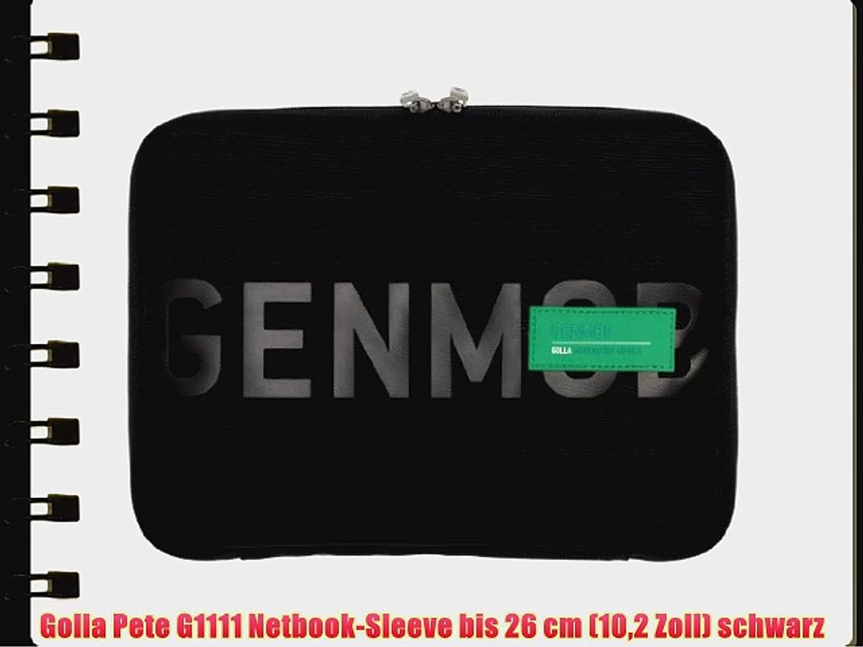 Golla Pete G1111 Netbook-Sleeve bis 26 cm (102 Zoll) schwarz