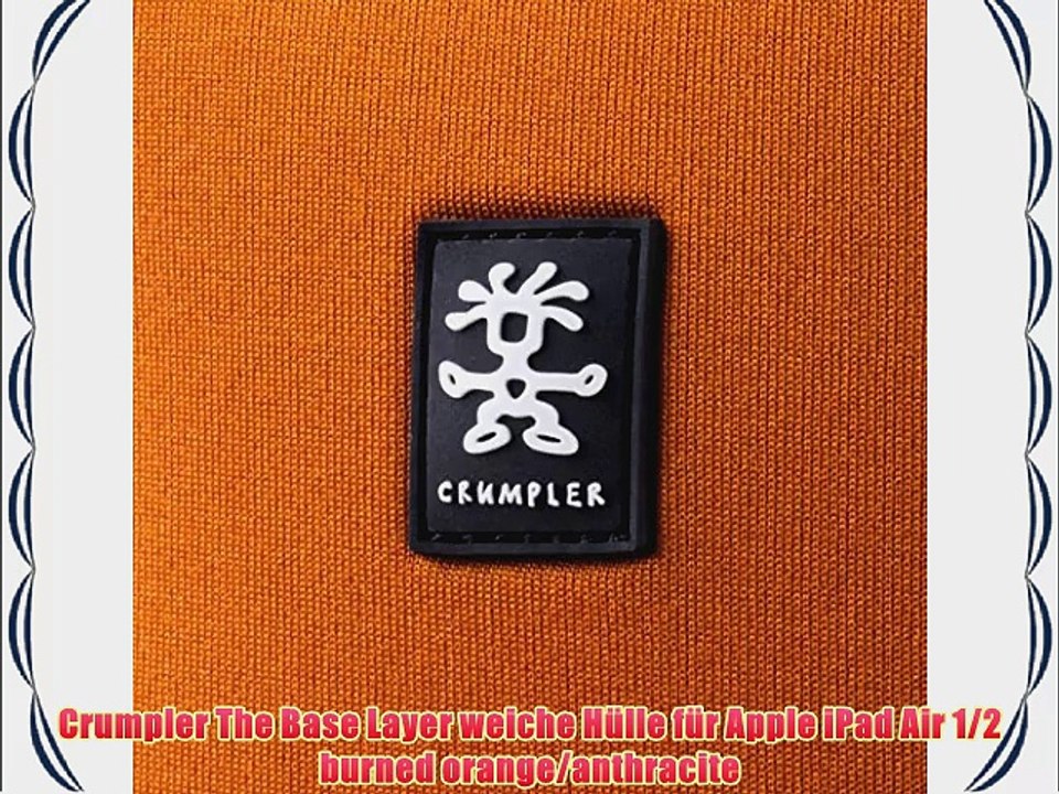 Crumpler The Base Layer weiche H?lle f?r Apple iPad Air 1/2 burned orange/anthracite