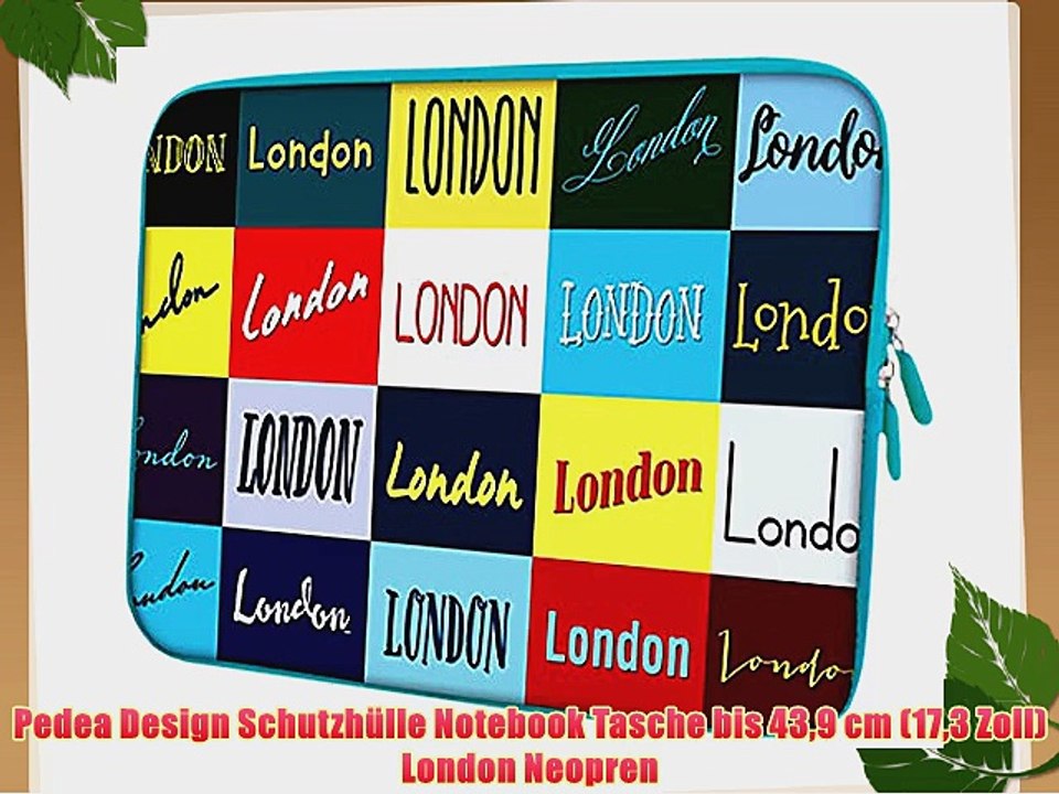 Pedea Design Schutzh?lle Notebook Tasche bis 439 cm (173 Zoll) London Neopren