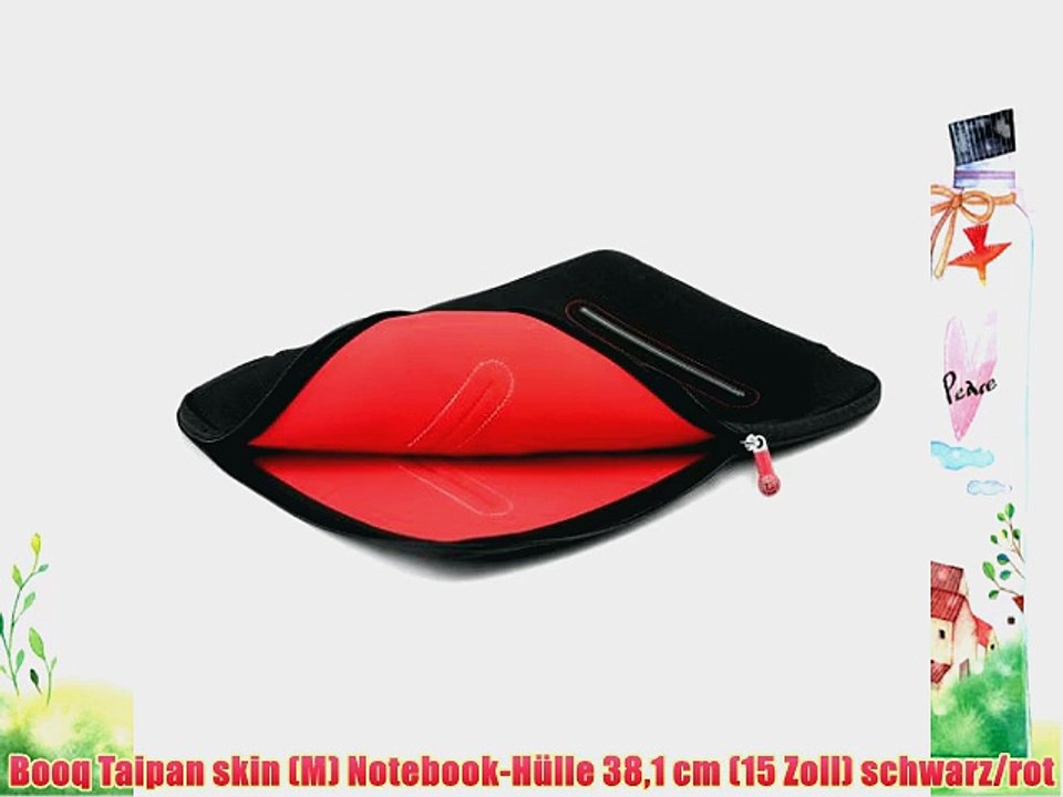 Booq Taipan skin (M) Notebook-H?lle 381 cm (15 Zoll) schwarz/rot