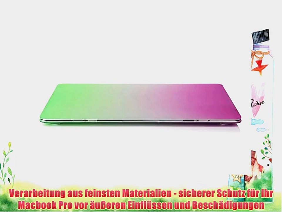 iProtect Notebook Schutzh?lle f?r das neue Apple Macbook Pro 13'' Rainbow Regenbogen Design