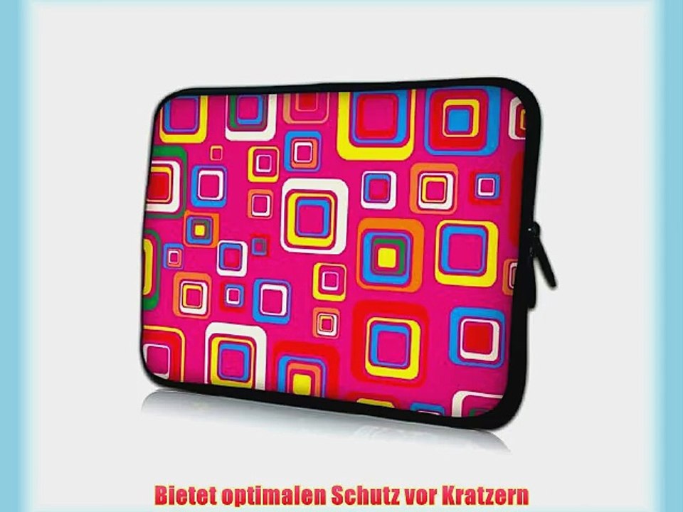 Pedea Design Schutzh?lle Notebook Tasche 173 Zoll (439cm) neopren color square