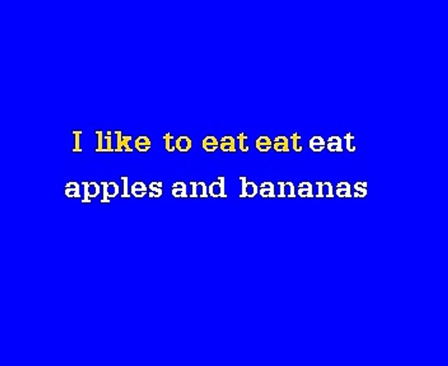 PR1192-17 - Children's Songs - Apples & Bananas.mpg Karaoke