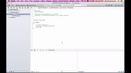 Mac C++ Programming #3 - Basic Input and Output