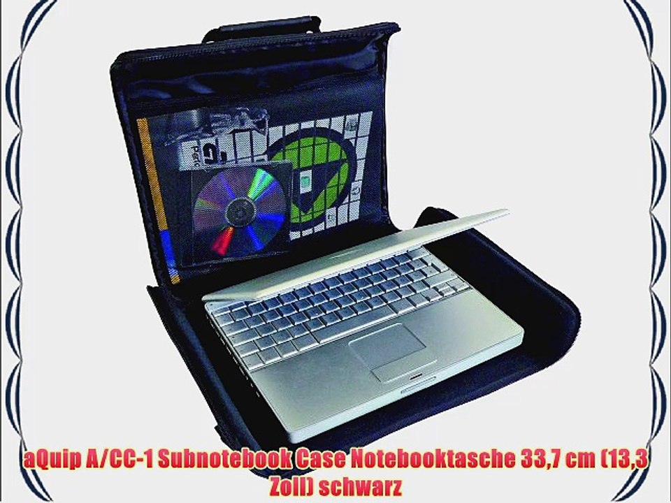aQuip A/CC-1 Subnotebook Case Notebooktasche 337 cm (133 Zoll) schwarz