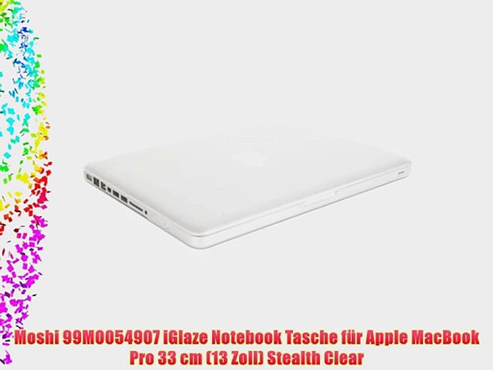 Moshi 99MO054907 iGlaze Notebook Tasche f?r Apple MacBook Pro 33 cm (13 Zoll) Stealth Clear