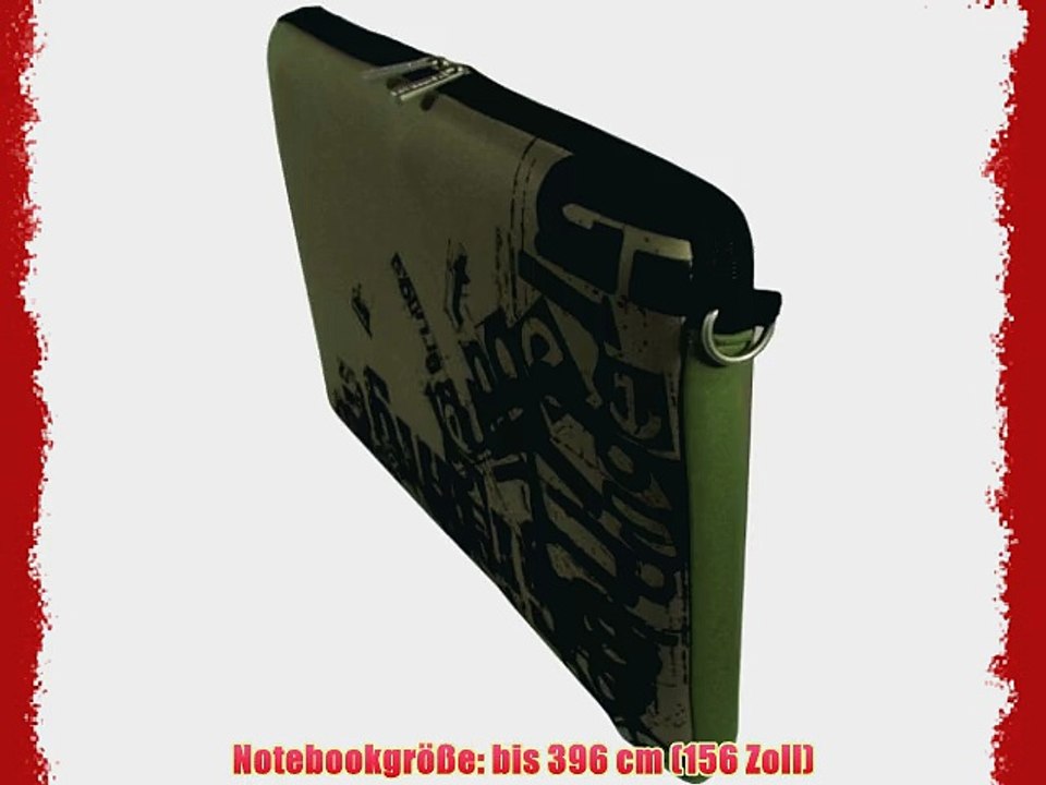 Digittrade LS123-15 Grunge Designer Neopren Notebook Sleeve 391 - 396 cm (154 - 156 Zoll)