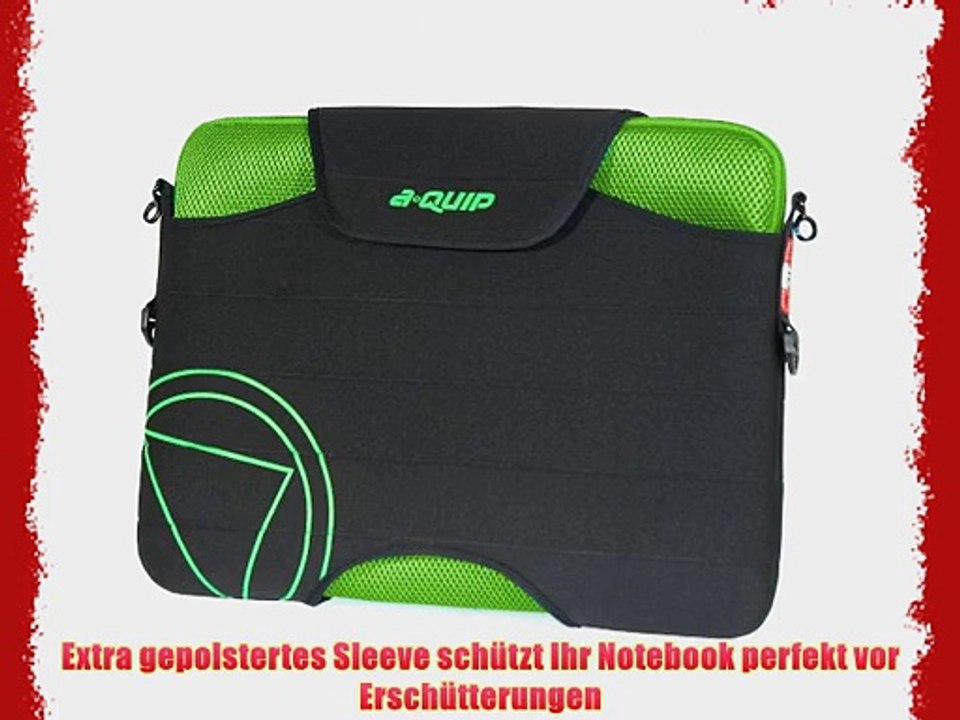 aQuip A/CS-10G 2Bag Messenger Sleeve Notebooktasche 257 cm (101 Zoll) gr?n/schwarz