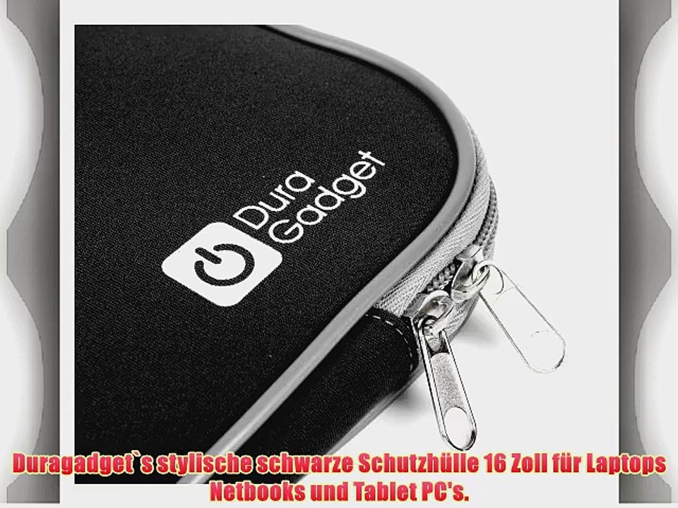 DURAGADGET Premium Schutzh?lle in SCHWARZ f?r Dell Vostro 3500 und HP G62-105