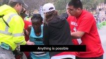 Austin Marathon 2015 - Runner Hyvon Ngetich Crawls To The Finish Line - Motivational