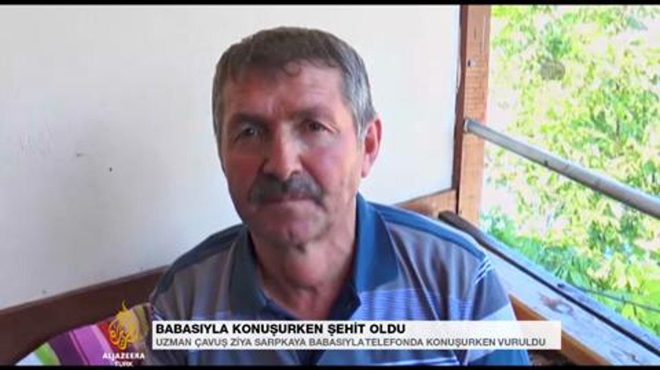 Babasıyla konuşurken şehit oldu