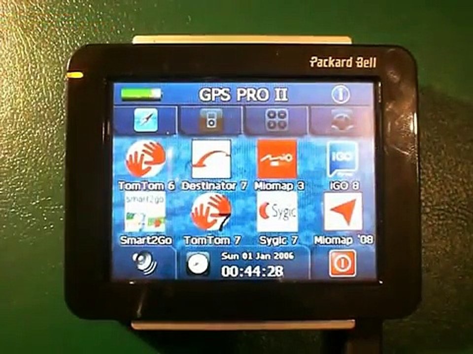 Packard Bell compasseo 400 (300 - 500 - 600) con GPSPRO II (www.mygpsnavi.com), l'aggiornamento software che abilita mappe tomtom, igo, miomap, destinator, smart2go.