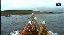 RNLI Macduff volunteers rescue fisherman from grounded boat